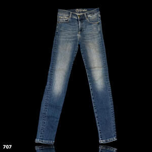 707 Acynetic Skinny Jeans Size 25 Women's Medium Wash Rare Find